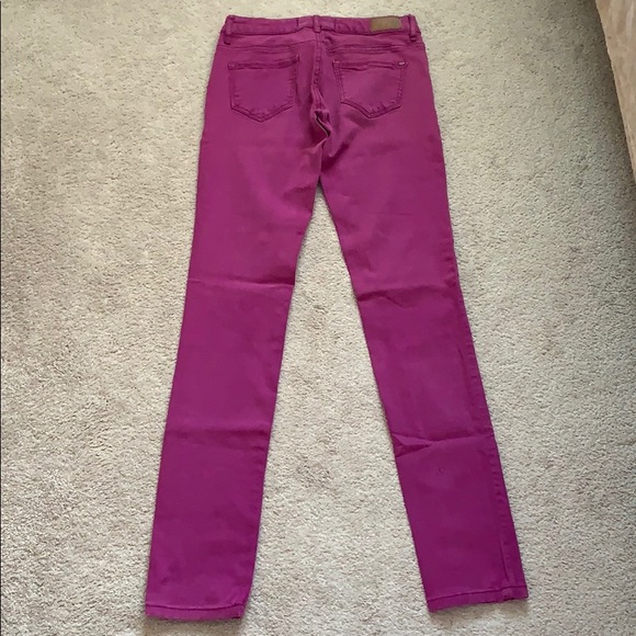 Garage Denim Fuchsia Stretch Jeggings - Picture 2 of 6